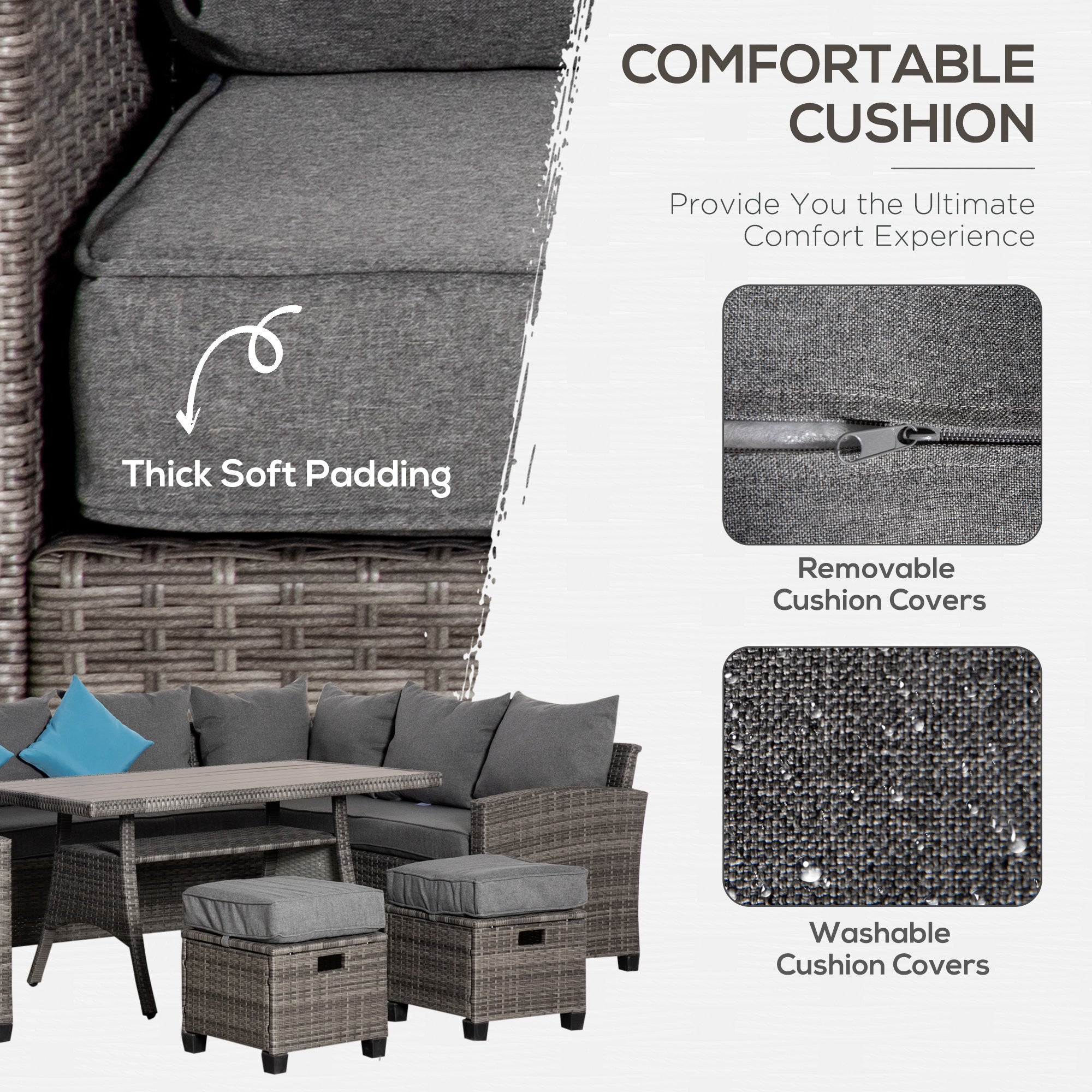 Modern Six-Piece Patio Set