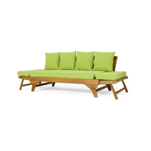 Teak Fabric Sofa Bed Dual-Use Convertible