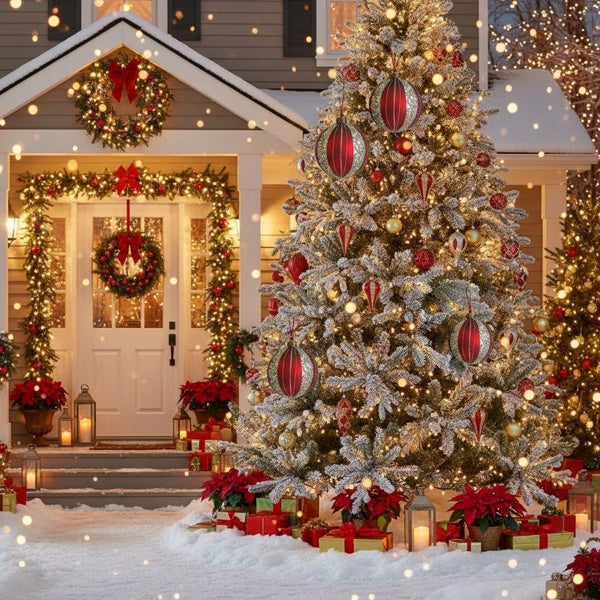 Glass Festive Ball Ornaments