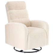 Blue Velvet Rotating Chair