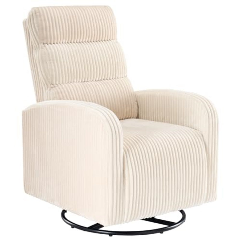 Silla Giratoria de 360 Grados, Cojín Engrosado Silla Mecedora, Silla de Sofá de Respaldo Alto