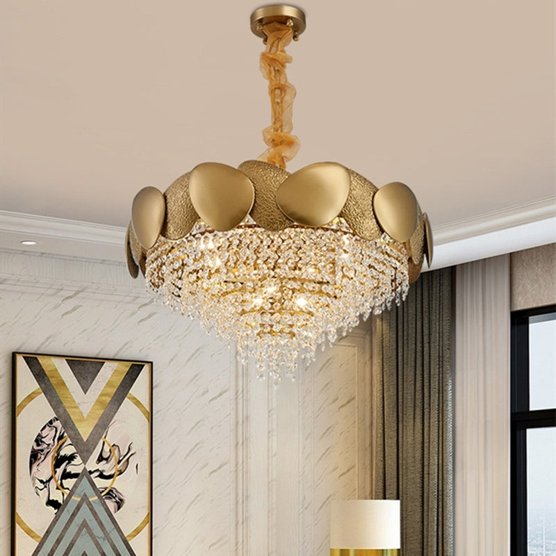 Crystal Stainless Steel Chandelier