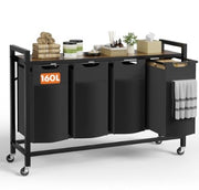 Steel Laundry Sorter Cart