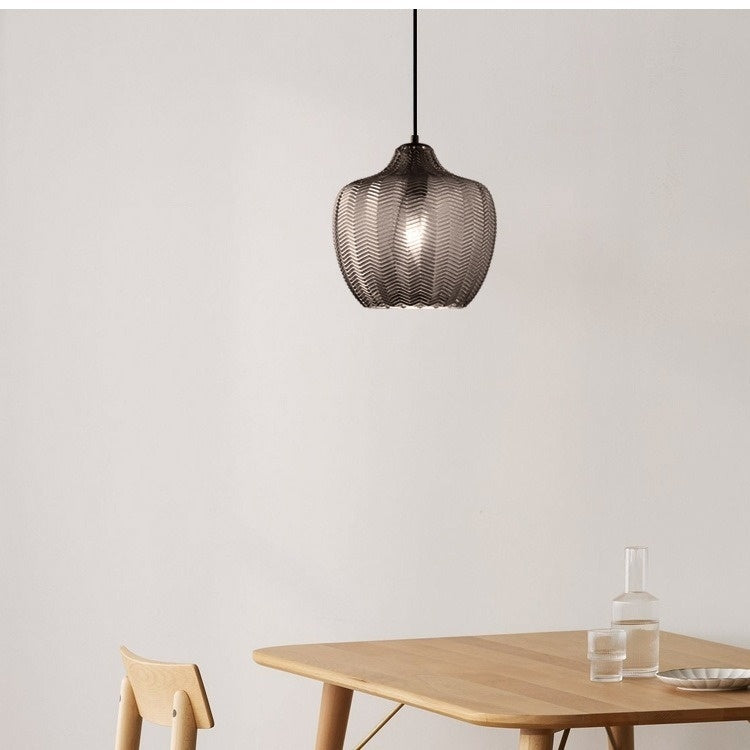 Single Glass Stair Chandelier