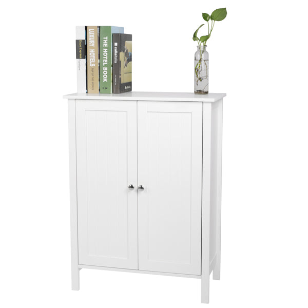 White Double Door Bathroom Cabinet