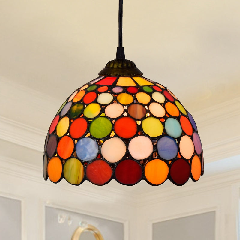 American Stained Glass Chandelier