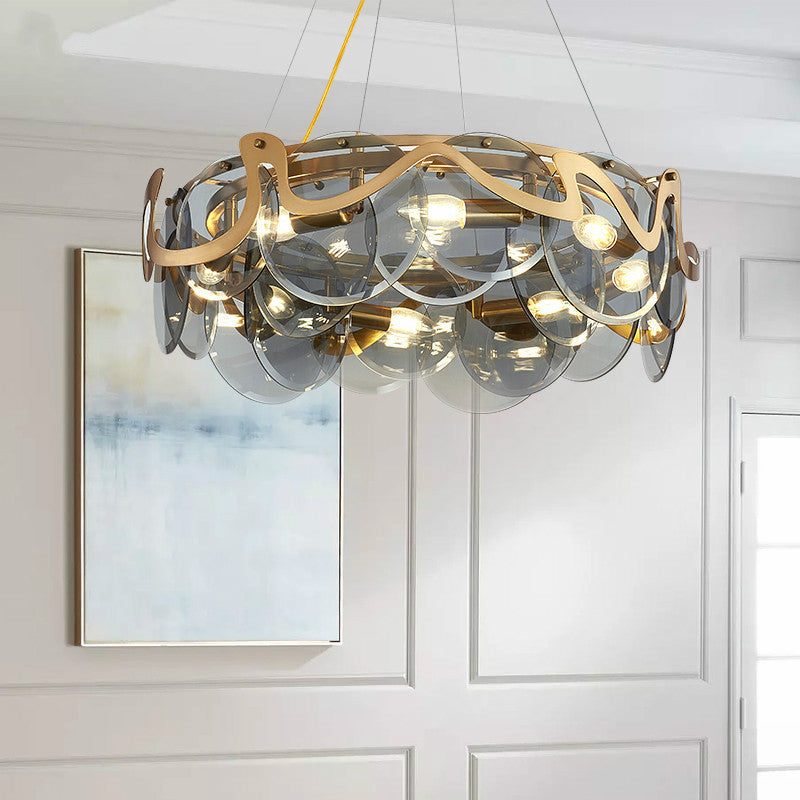 Glass Bar Chandelier