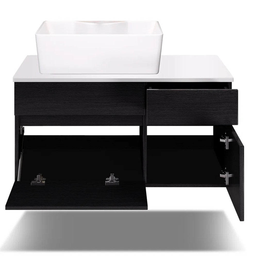 Wall Mounted Bathroom Vanity Engineered Stone Top