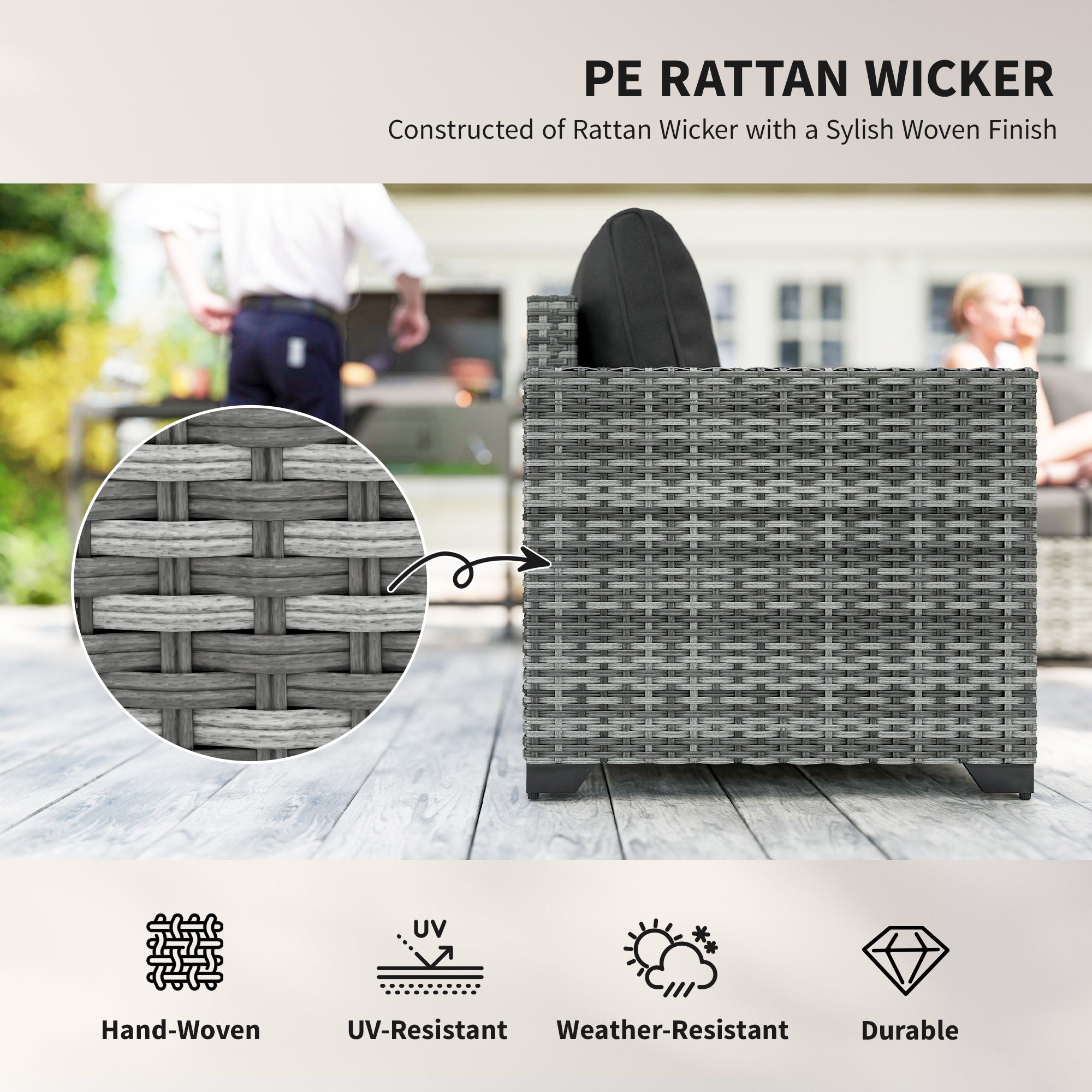 Wicker Modular Patio Set
