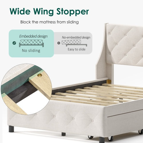 Carbon Gray Metal Bed