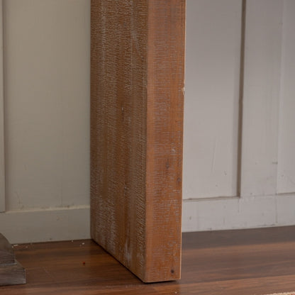 Console Table With Solid Wood For Living Room, Long Sofa Table Behind Couch, Retro Narrow Entryway Table For Hallway Foyer