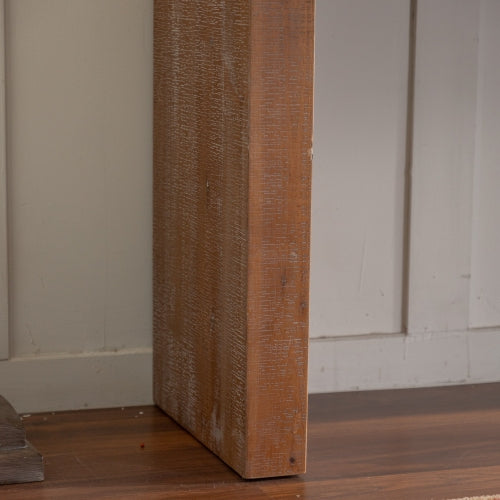 Mesa de Consola de Madera Maciza para Sala de Estar, Mesa Larga de Sofá Detrás del Sofá, Mesa Estrecha Retro para Entrada en Pasillo y Vestíbulo