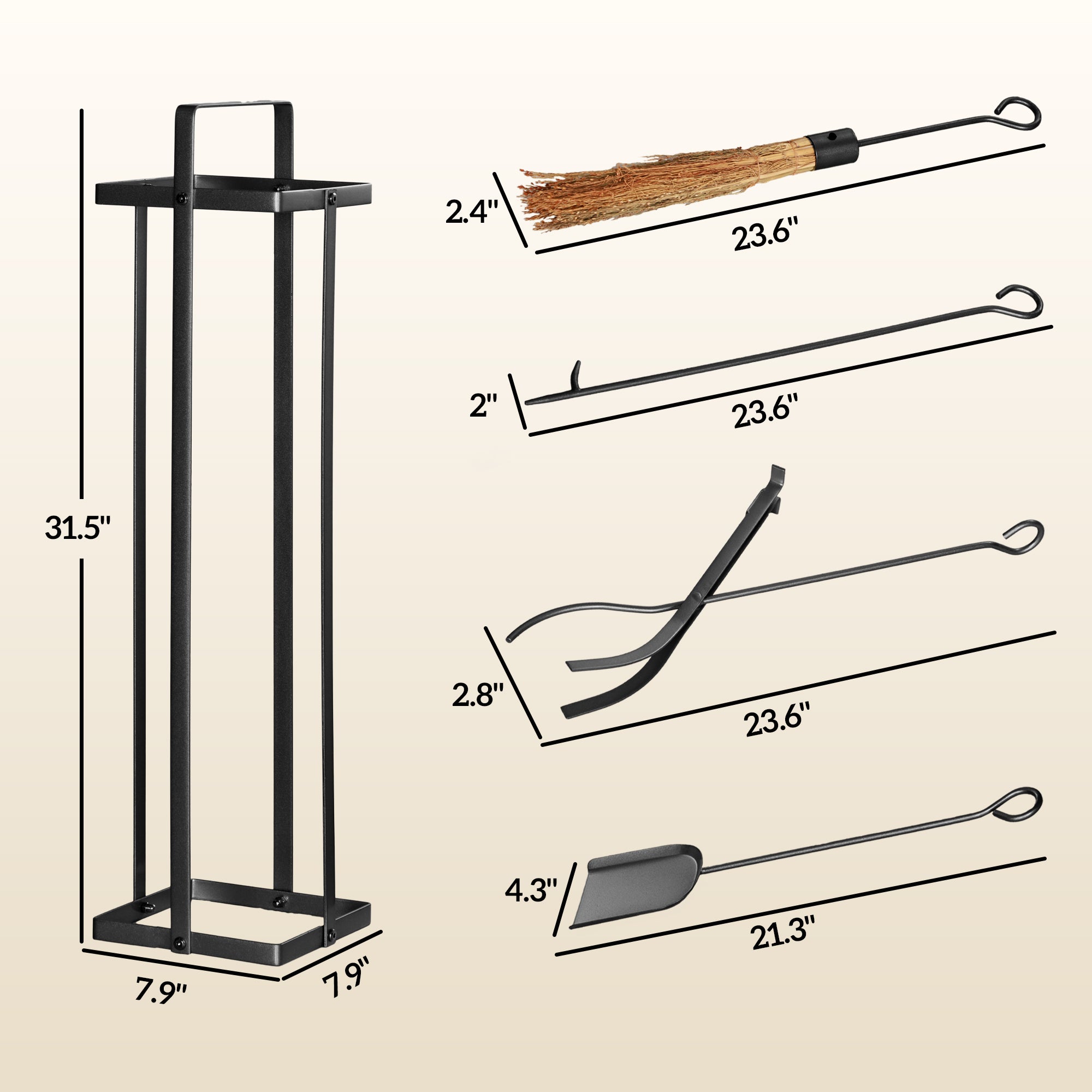 Essential Fireplace Tools Set