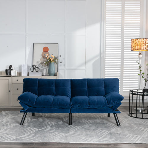 Navy Folding Sofa Bed