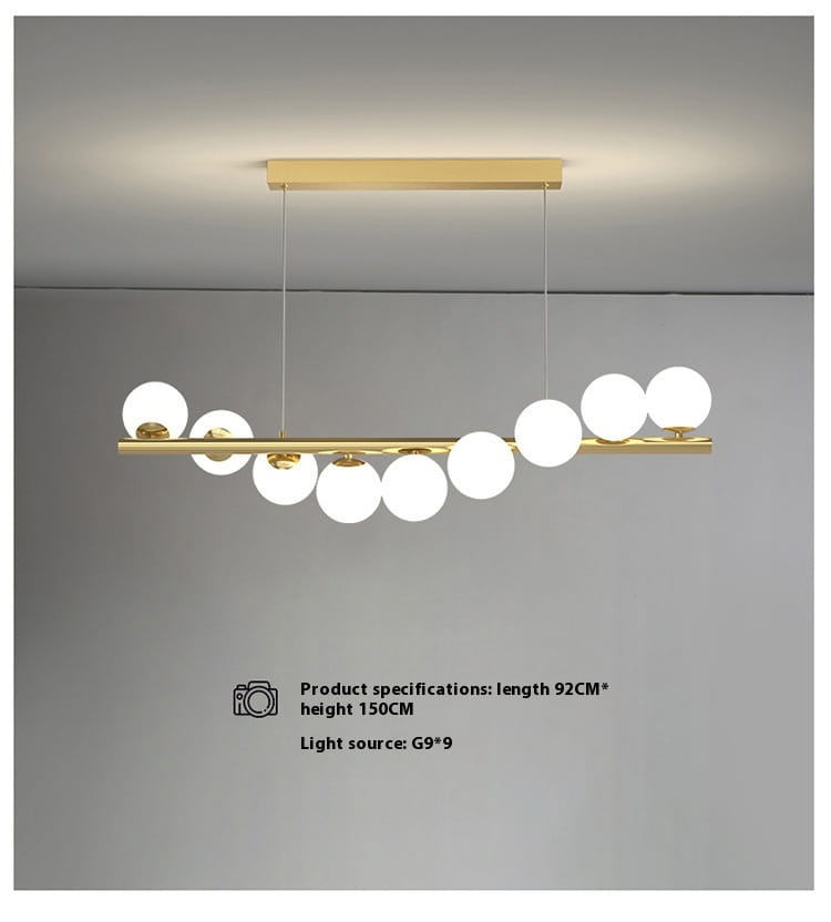 Dining Room Chandelier Creative 3D Long Chandelier