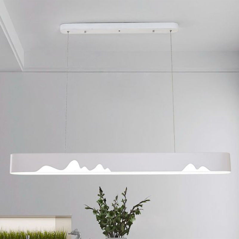 Lámpara de techo lineal LED moderna - Blanco/Negro/Verde - Diseño rectangular - Luz blanca/cálida - 90 cm/119 cm de ancho