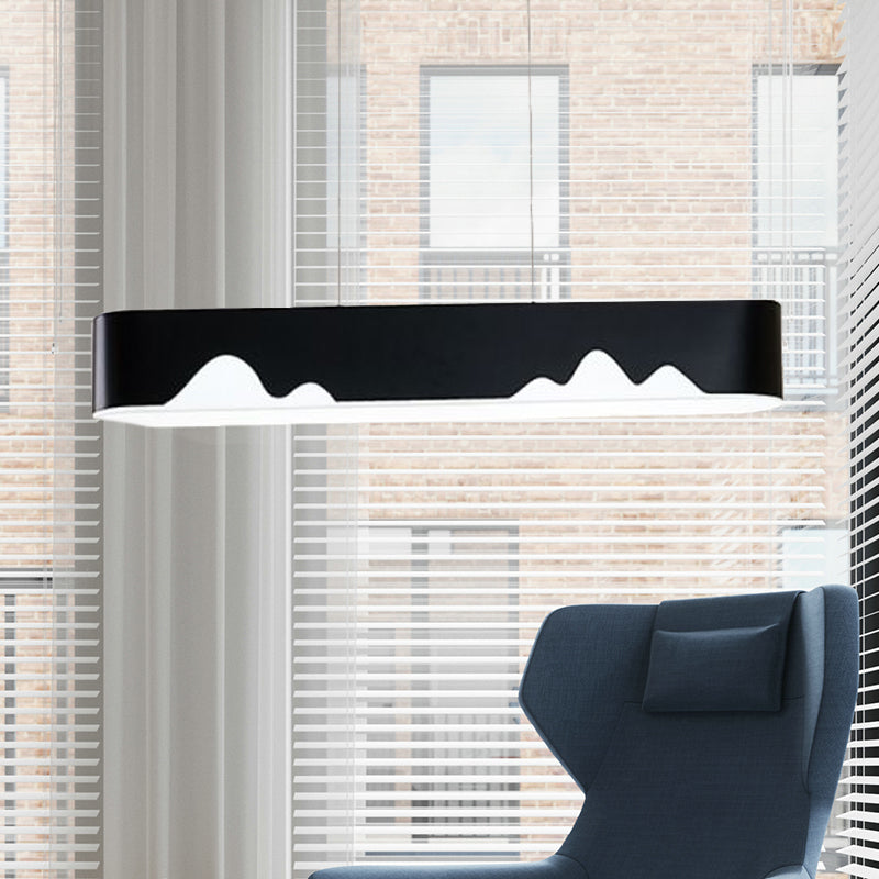 Lámpara de techo lineal LED moderna - Blanco/Negro/Verde - Diseño rectangular - Luz blanca/cálida - 90 cm/119 cm de ancho