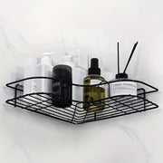 Wall Mounted Triangle Bathroom Shelf Black Finish
