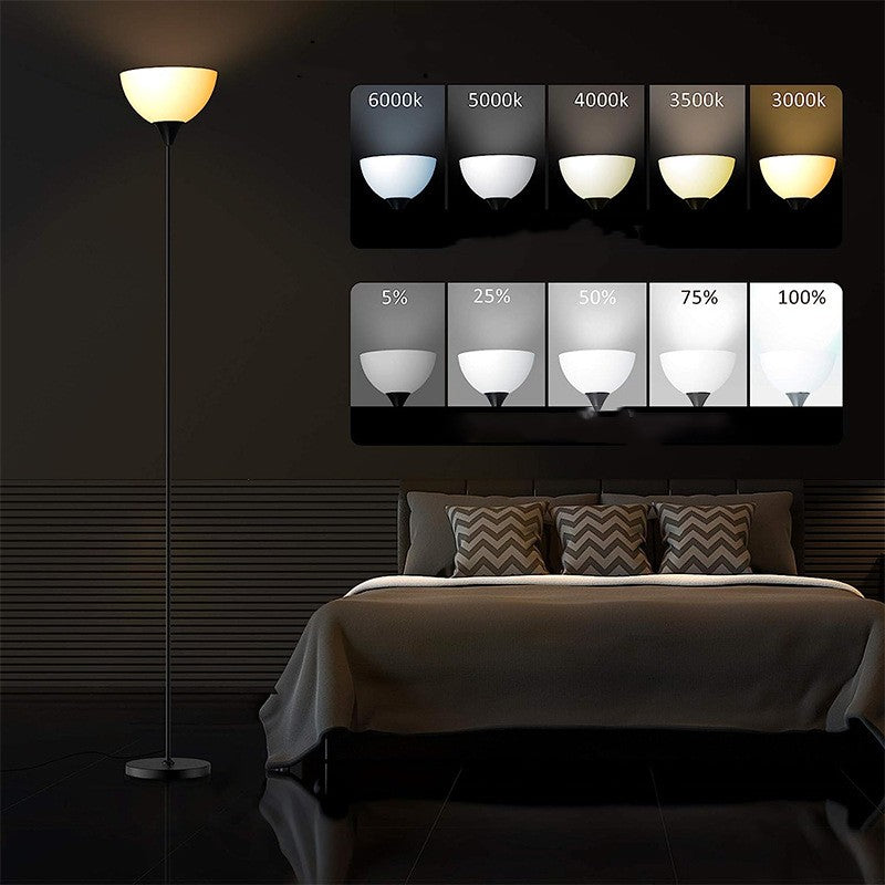 Black Iron Floor Lamp 20000-Hour LED Life