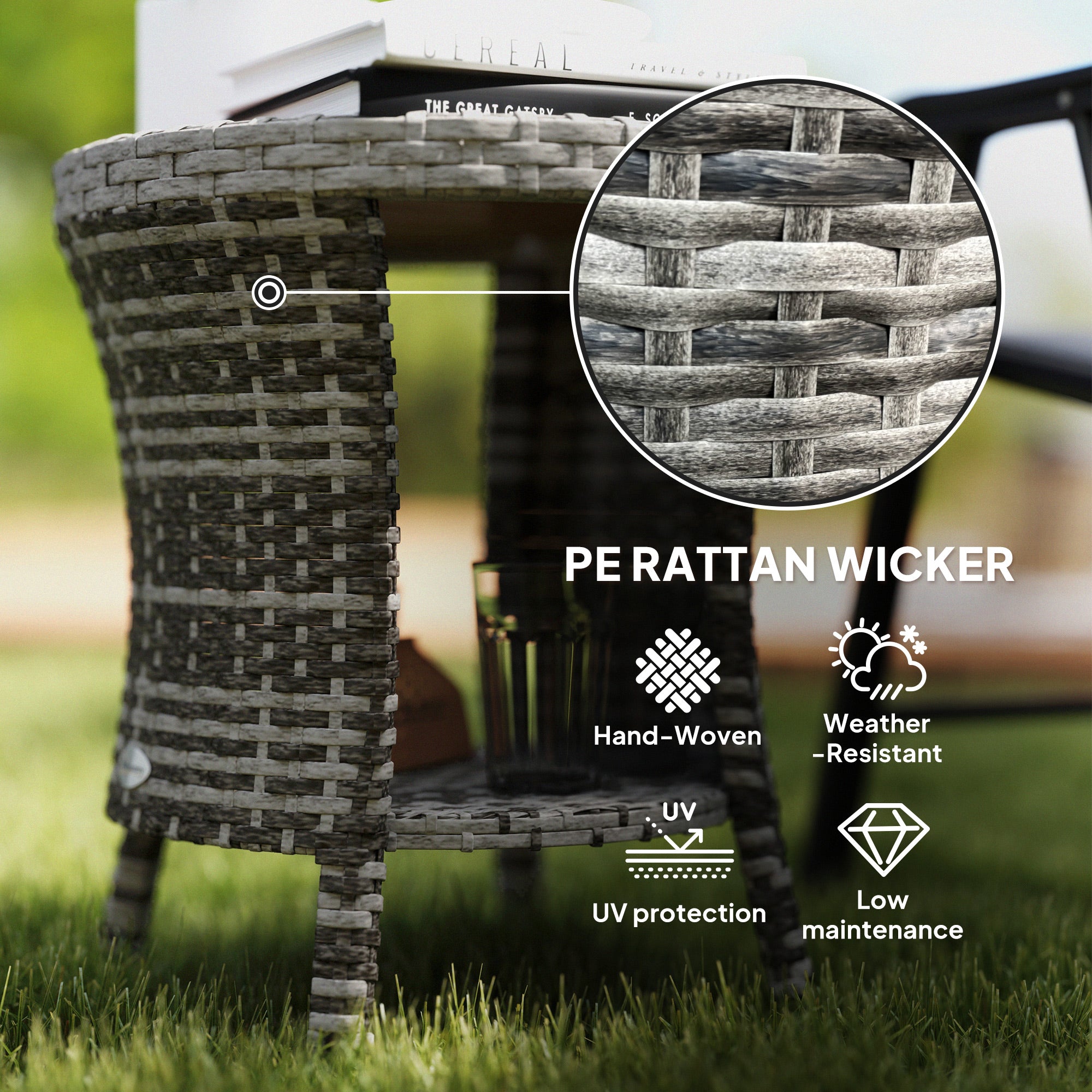 Compact Patio Coffee Table