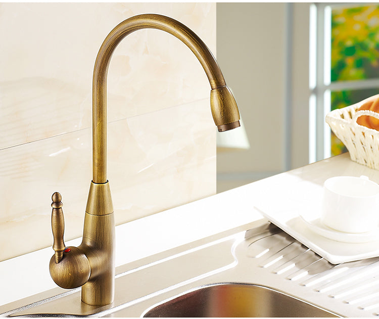 Brass Single Handle Kitchen Faucet