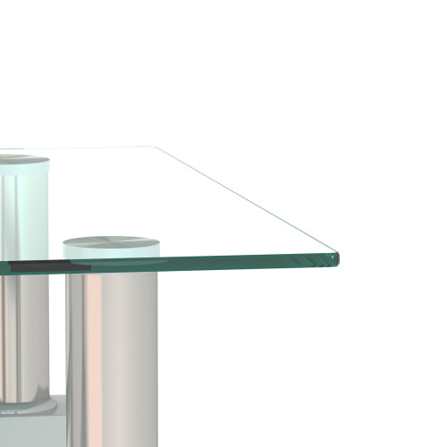 White Glass Coffee Table