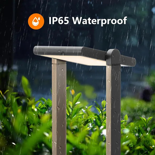 Dusk To Dawn Solar Outdoor Landscape Path Light Exterior Motion Sensor Lights IP65 Waterproof Energy-Saving Lantern 11606