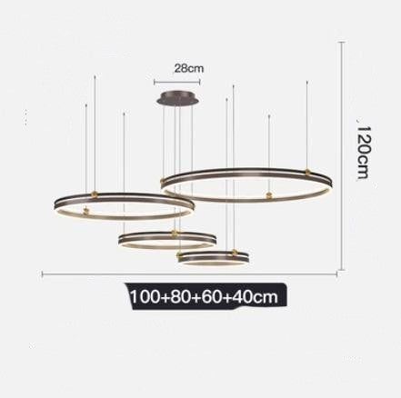 Brushed Aluminum Fish Chandelier
