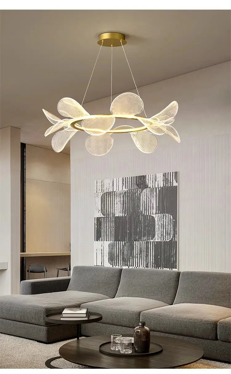 Art Chandelier Italian Minimalistic Bedroom Chandelier Acrylic