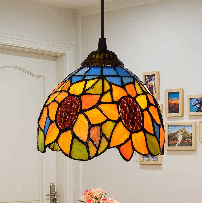 American Stained Glass Chandelier