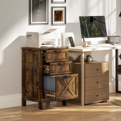 Vertical File Cabinet with 3 Drawers