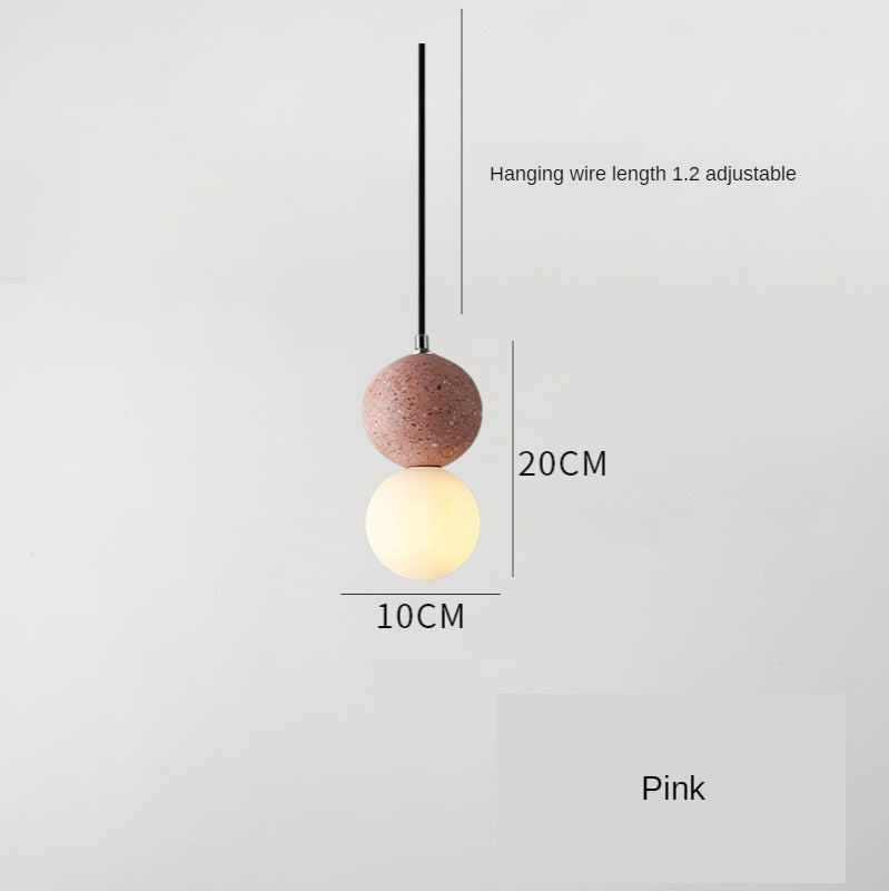 Cement Terrazzo Small Chandelier
