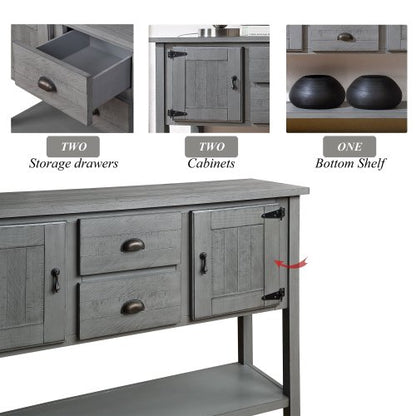 48-inch Solid Wood Sideboard Console Table