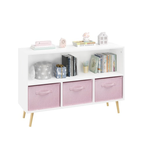 Pink Fabric Kids Bookshelf