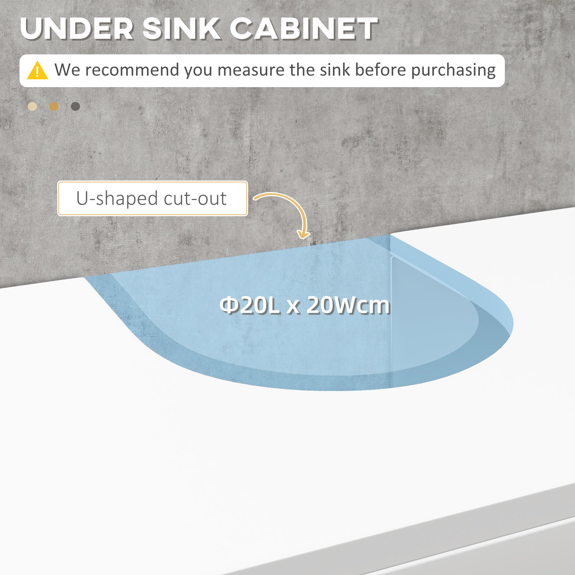 White Pedestal Sink Cabinet