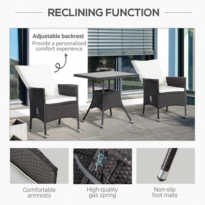 3 Piece Patio Bistro Set