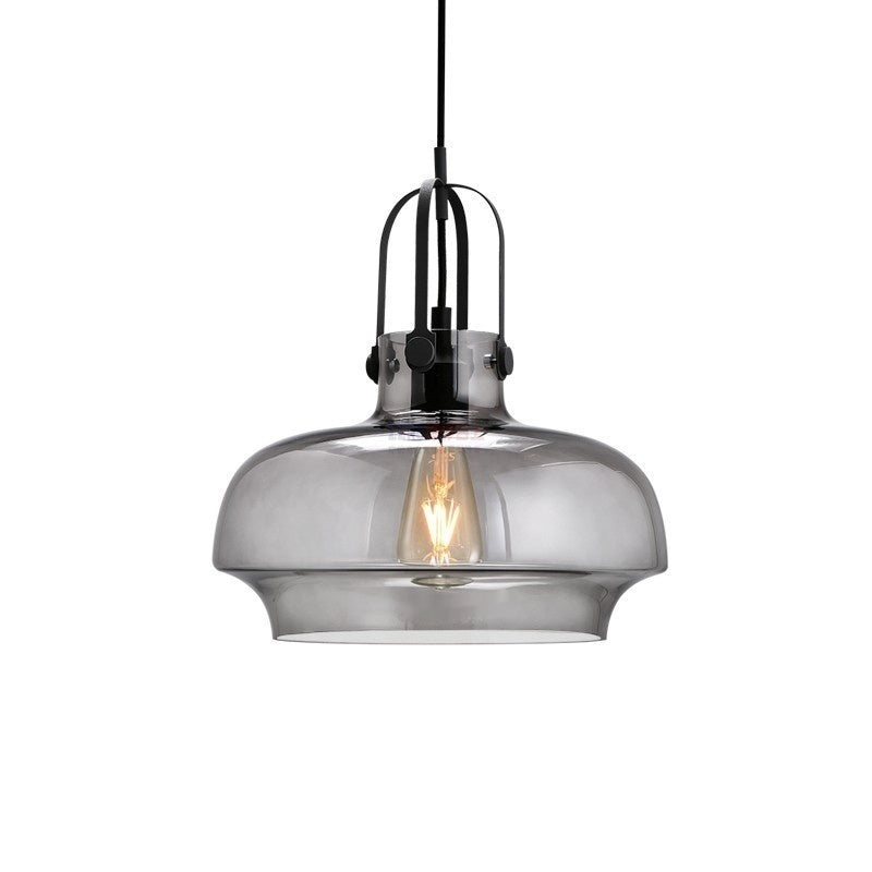 Retro Industrial Style Lighting Bar Glass Chandelier