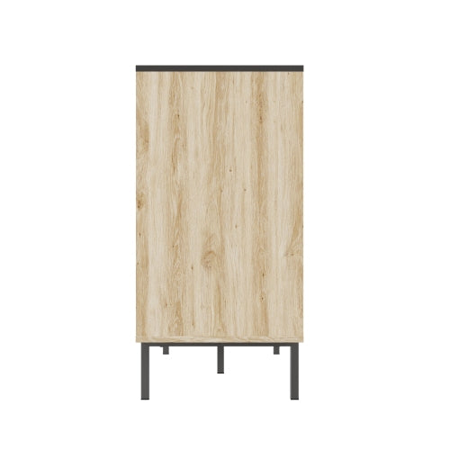 Natural Black Storage Cabinet