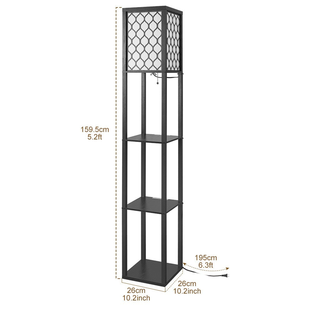 Multifunctional Shelf Floor Lamp