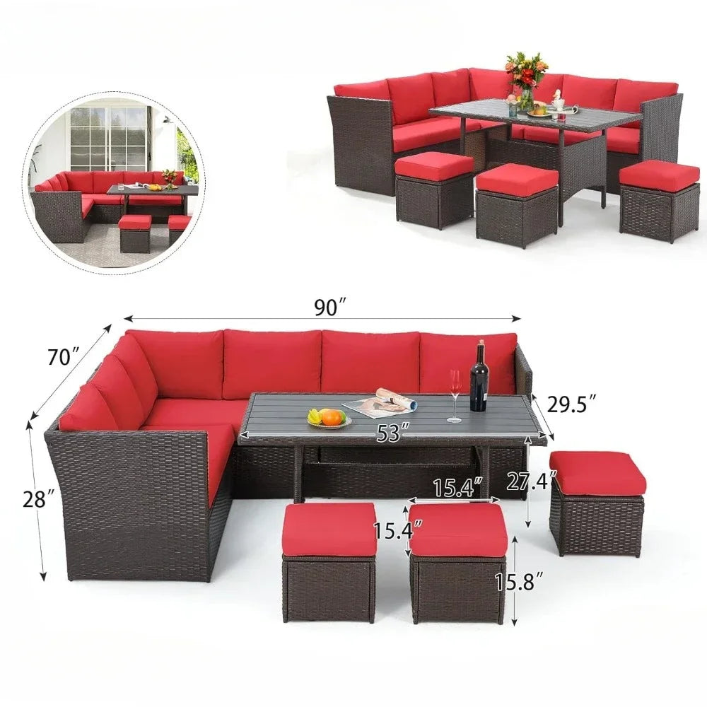 7-Piece All-Weather Patio Sofa Set