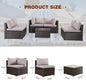 7 Piece All-Weather Wicker Patio Set