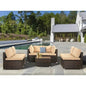 7-Piece Grey Wicker Patio Set