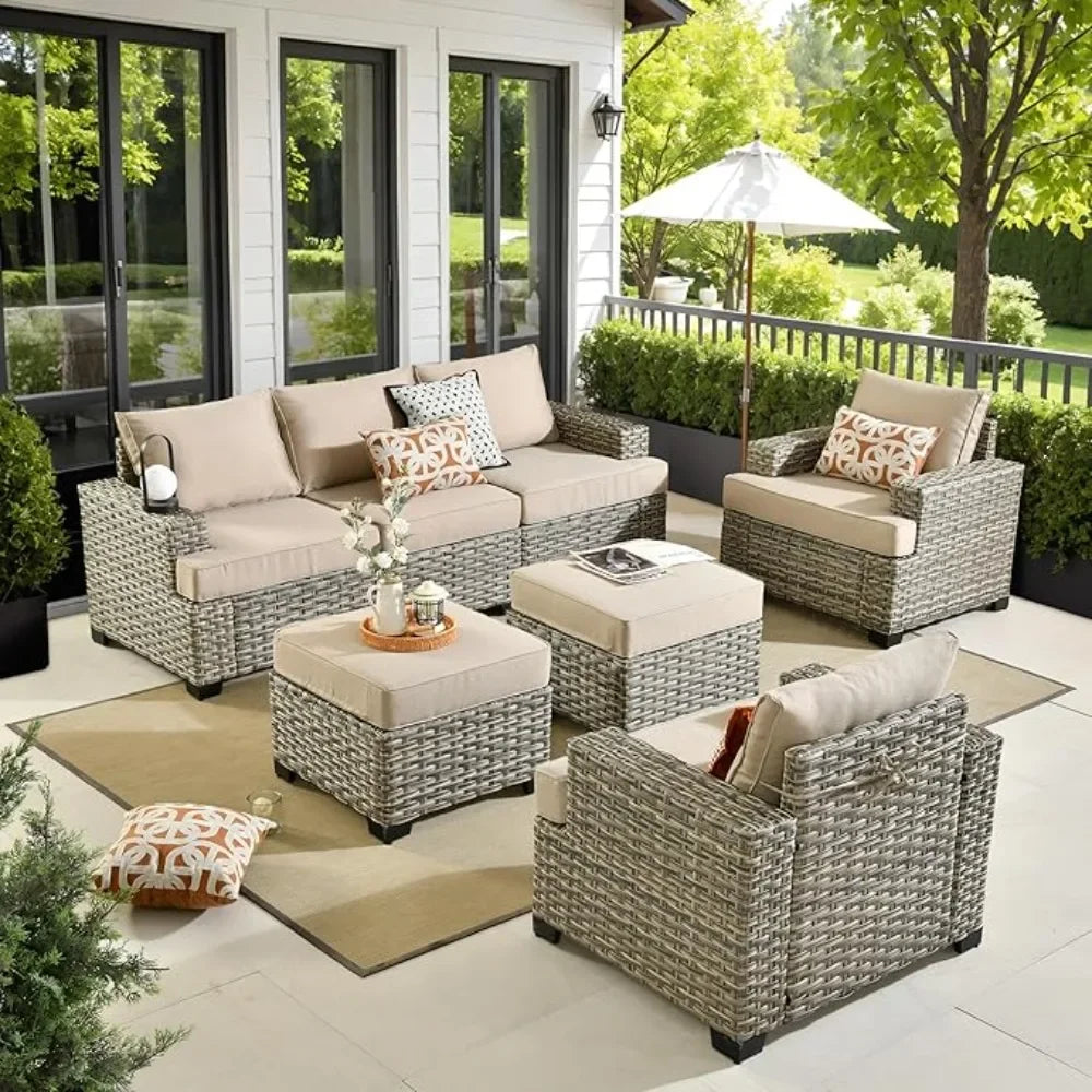 7-Piece Modular Outdoor Sofa Set