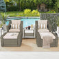 7-Piece Wicker Outdoor Lounge Set