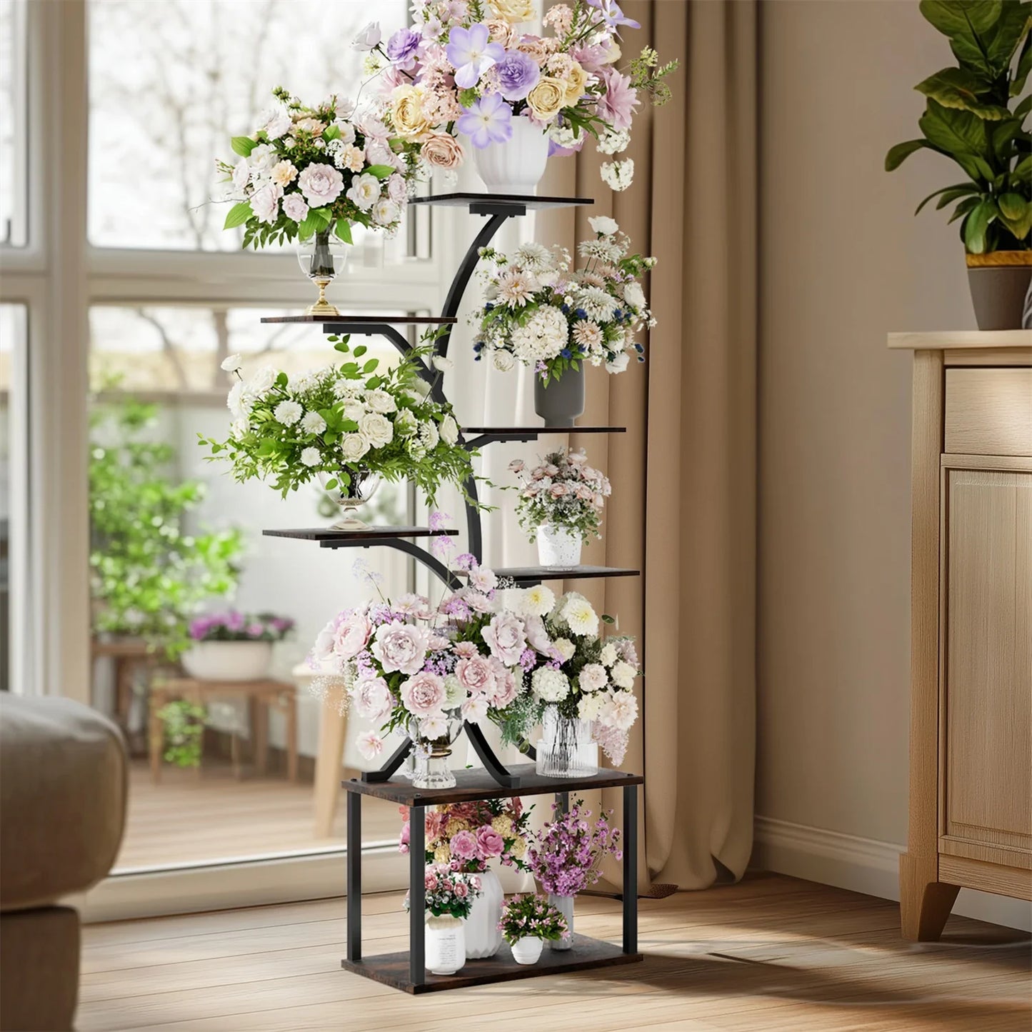 7 Tier Tree Plant Stand Display Rack