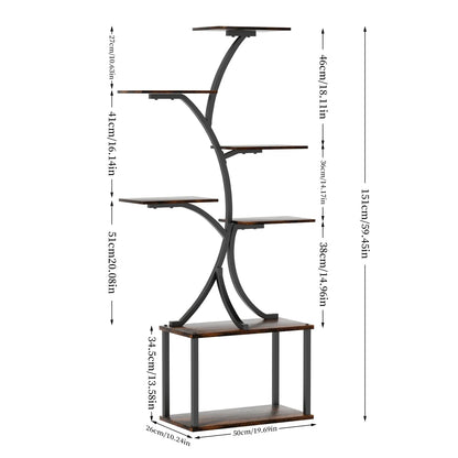 7 Tier Tree Plant Stand Display Rack