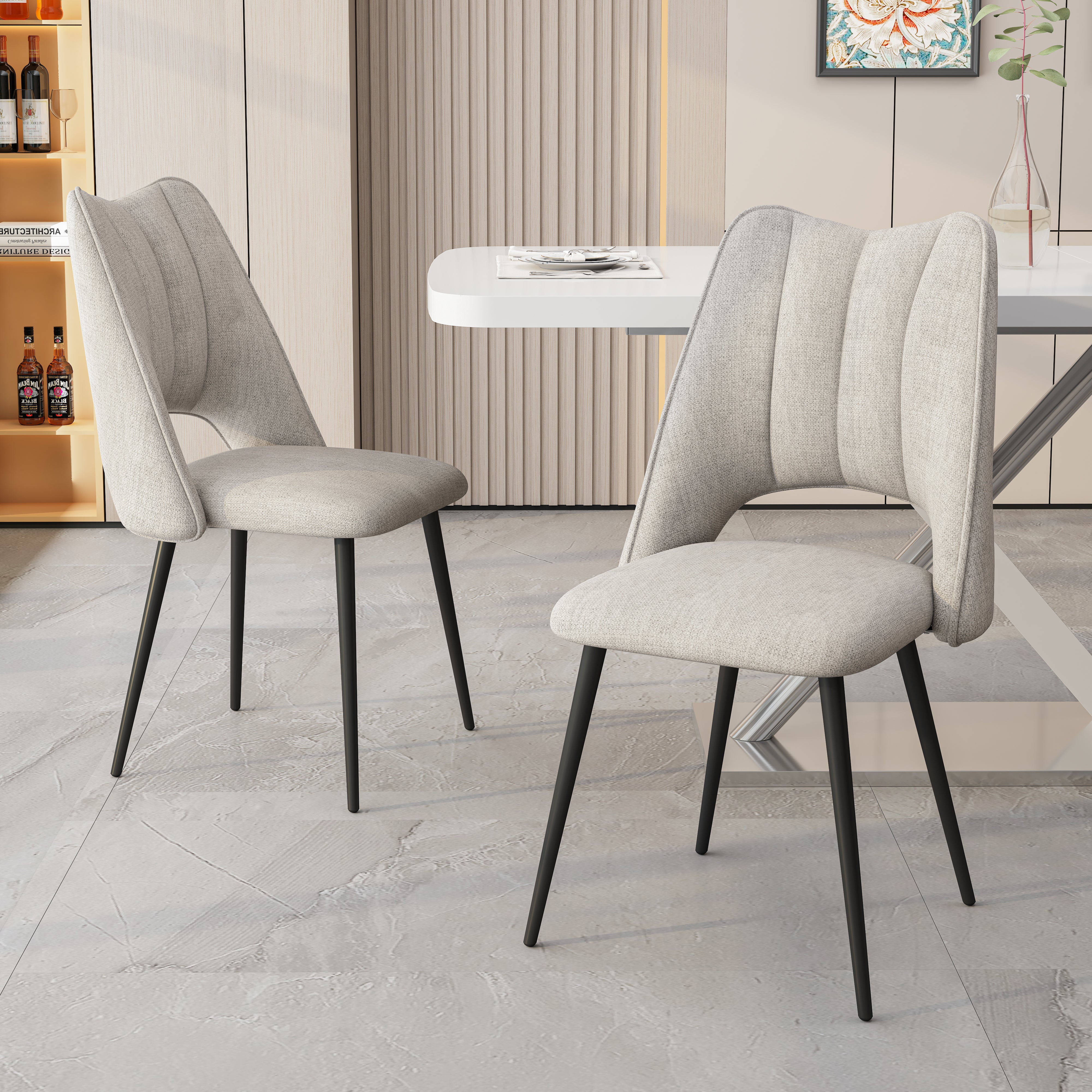 Beige Modern Dining Chair