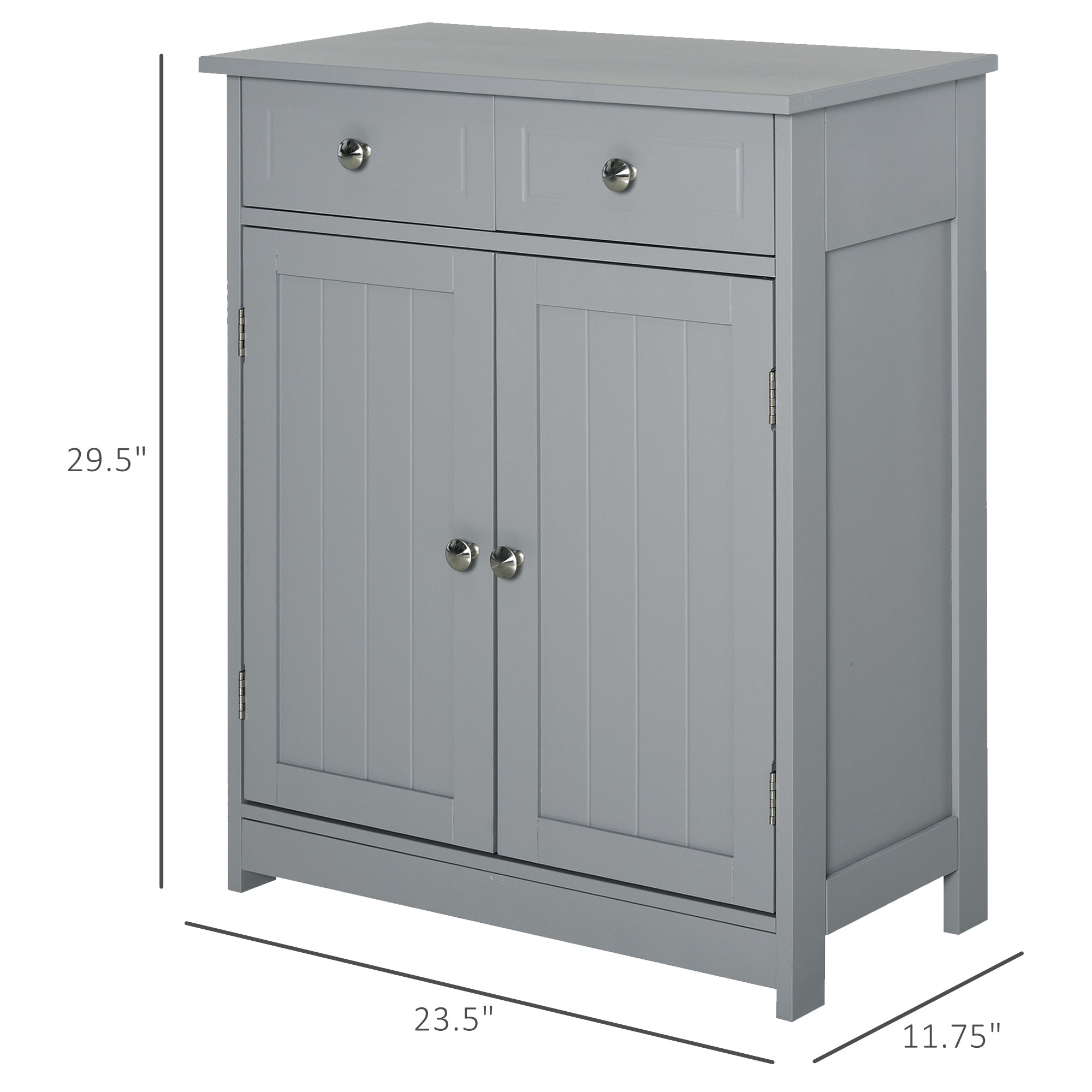 Grey Bathroom Floor Cabinet