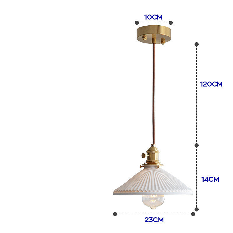 Porcelain Brass Chandelier