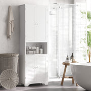White Tall Bathroom Cabinet